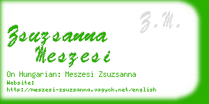 zsuzsanna meszesi business card